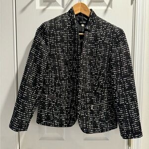 Nine West black and white blazer